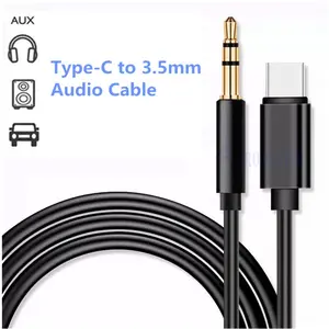For iPhone 17 Pro Max 16 15 Car Stereo Type C USB C to 3.5mm Male Audio Jack AUX Cable Cord