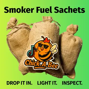 Chick-A-Bee Smoker Fuel Sachets | 5-Pack Burlap Smoker Fuel for Beekeeping