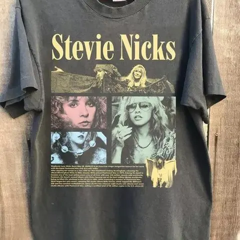 Stevie Fleetwood Mac T-Shirt, Retro Stevie Nicks Cotton Unisex T-Shirt, Gift For Fan, Gift For Her, Gift For Him