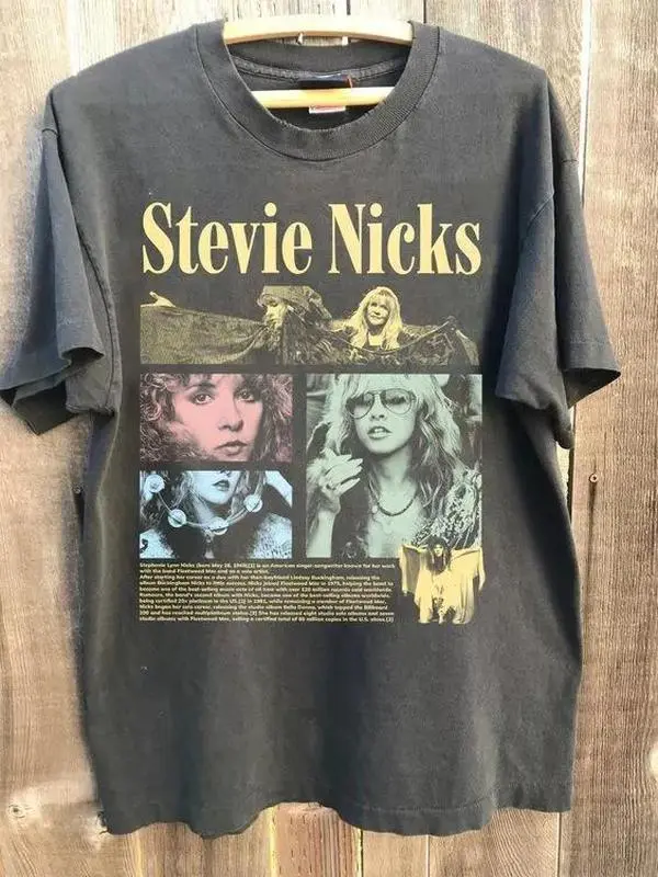 Stevie Fleetwood Mac T-Shirt, Retro Stevie Nicks Cotton Unisex T-Shirt, Gift For Fan, Gift For Her, Gift For Him