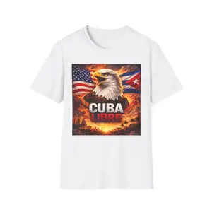 Cuba Libre Eagle T-Shirt | American and Cuban Flags, Patriotic Graphic