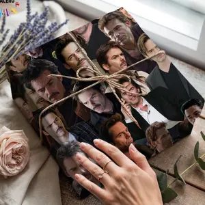 Charlie Swan Wrapping Paper, Twilight Saga Fan Art Gift Wrap, Cute Movie Merch Paper, Holiday Packaging, Twilight Fan Party Supplies