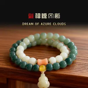 Natural Green Jade & Bodhi Seed Bracelet - The Perfect Thoughtful Gift for Christmas, Birthday, Anniversary or Valentine's Day to Show Your Love, Meaningful Oriental Style Jewelry for Her, A Token of Blessing & Affection