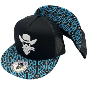 De Rancho Fine Aztec Print Hat (Black/Blue)
