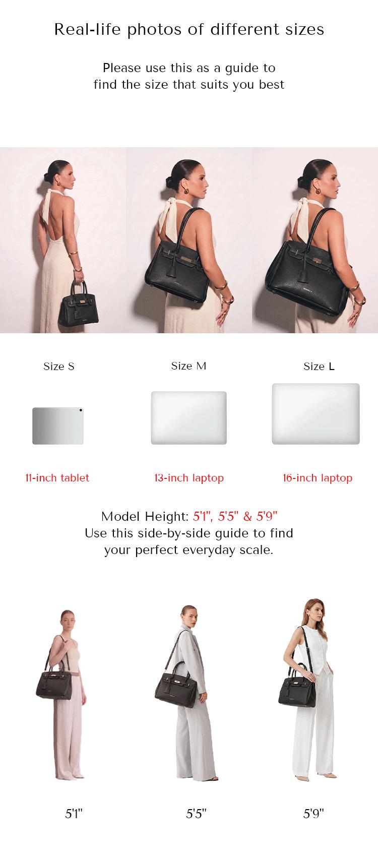 NEWBELLA Miranda M 13-Inch Laptop Tote Bag with Organizer and Adjustable Crossbody Strap for Work and Office #sohoch