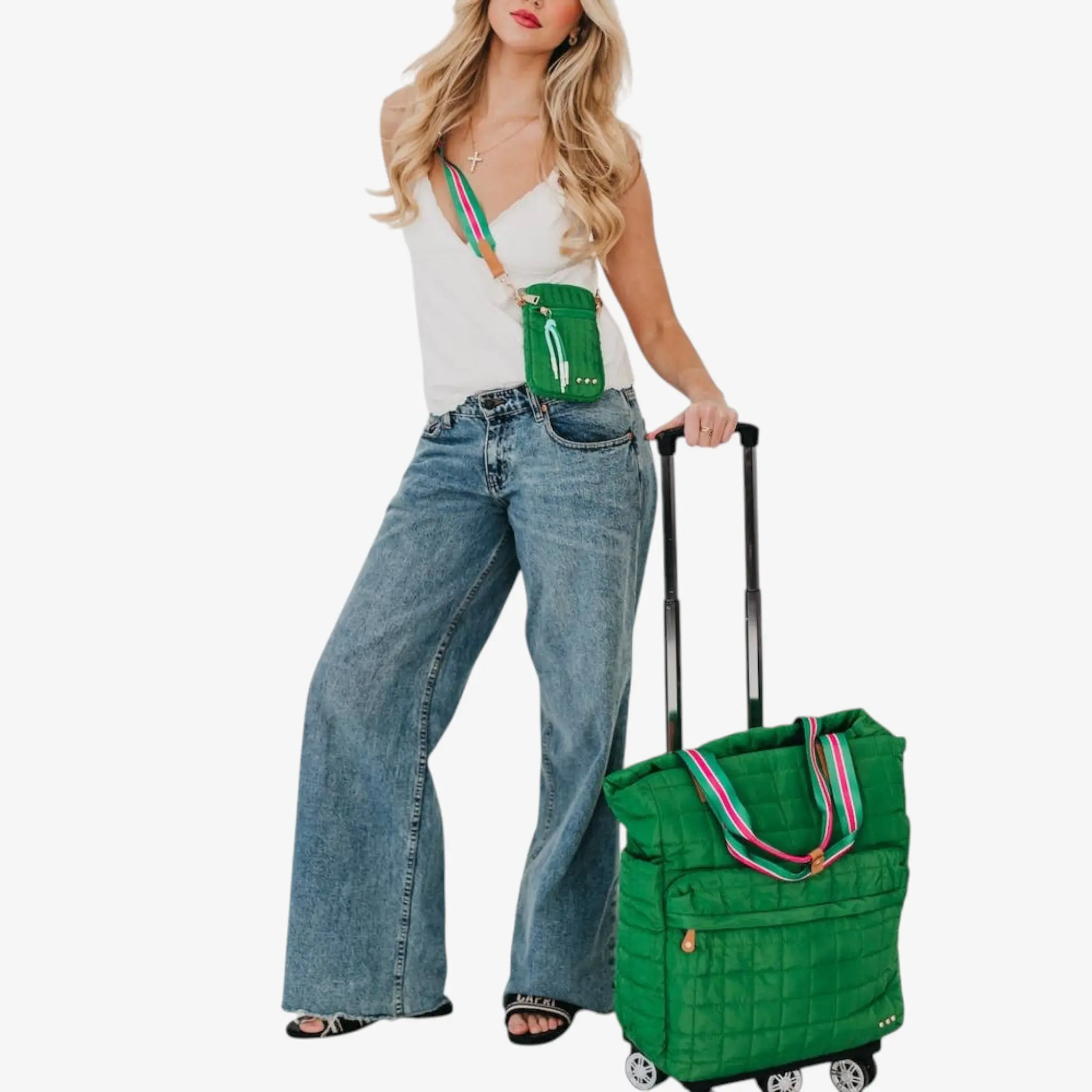 Pretty Simple Tenley Quilted Tote Roller Bag