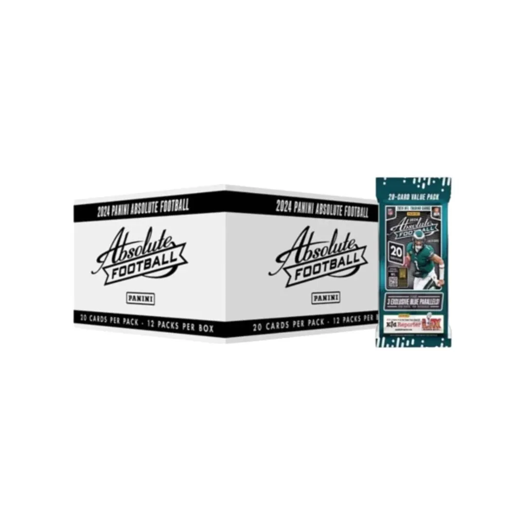 2024 Panini Absolute Football Fat Pack Cello Box