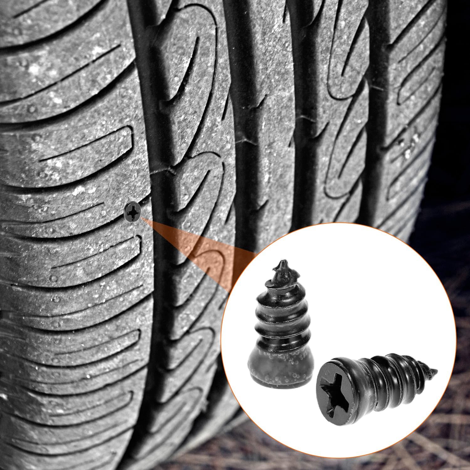 60PCS/30PCS Tire Plug Kit, Tire Repair Rubber Nails, Vacuum Tyre Repair ...