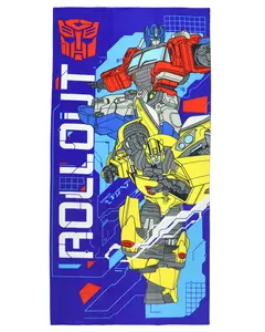 Transformers Beach Towel Optimus Prime and Bumblebee Roll Out 30"x60"