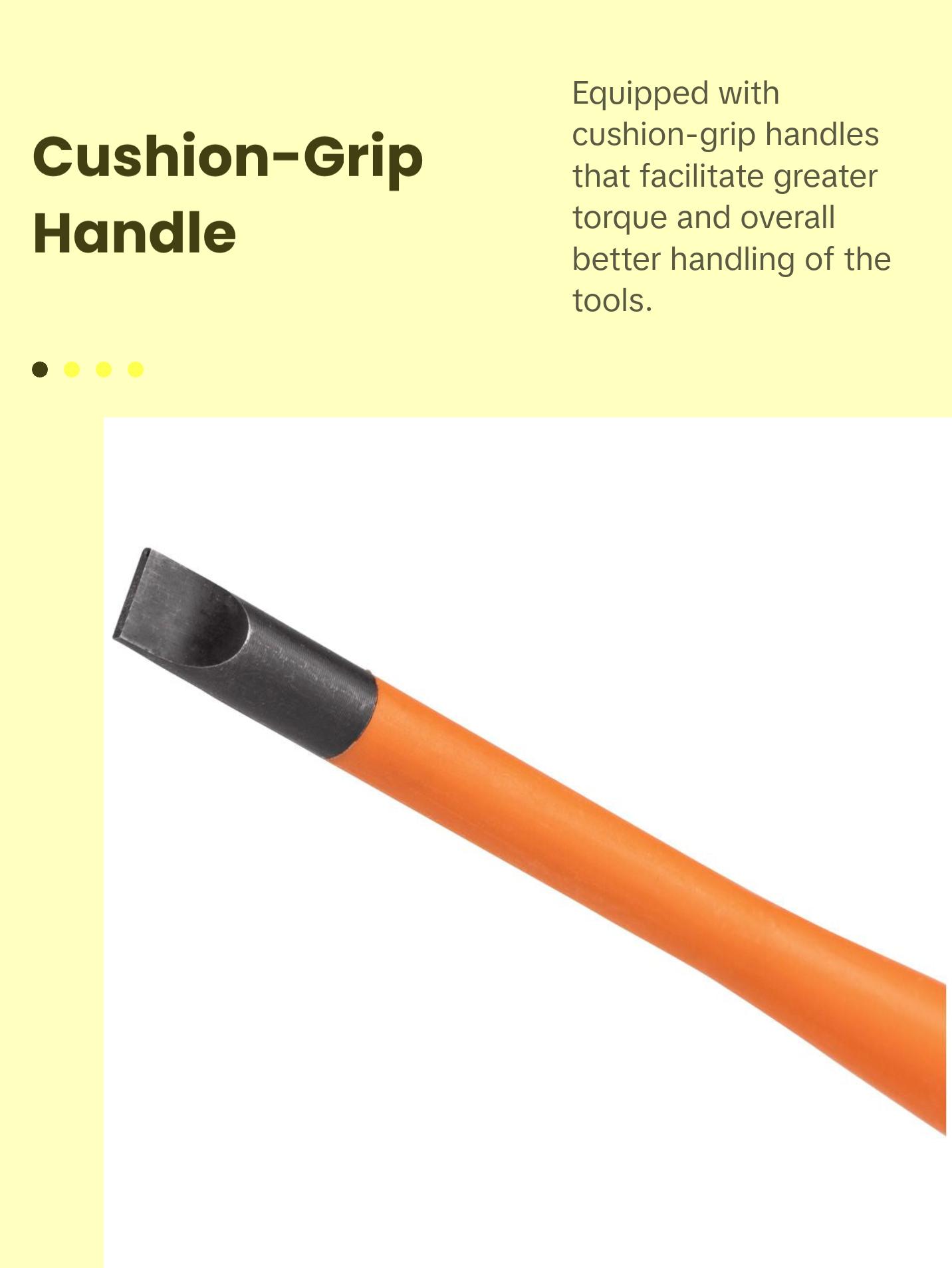 Klein Tools 33734INS Screwdriver Set, Slim-Tip Insulated Phillips, Cabinet, Square, 4-Piece