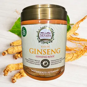 GINSENG ROOT Hair Intensive treatment Mask, Strenght & Shine, Oxygenates from The Root for Greasy Hair