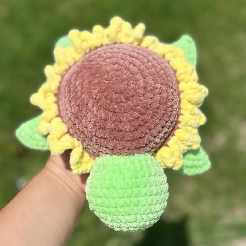 Crochet sunflowers turtle
