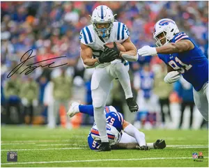 Jonathan Taylor Indianapolis Colts Autographed 16" x 20" 5 TDs vs. Buffalo Photograph - Fanatics Authentic Certified