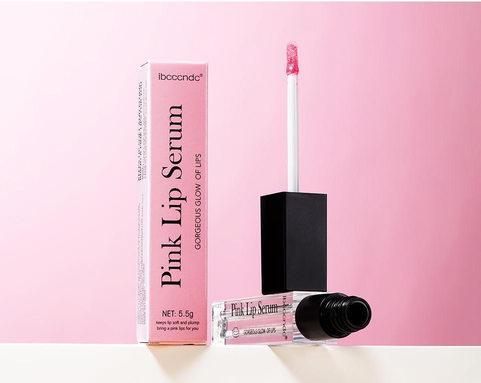 Pink Lip Serum Moisturizing Fresh Effective Reduce Pigmentation Exfoliating Plumper Sexy Care Cosmetics