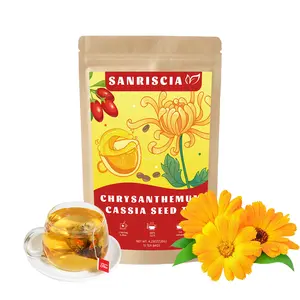 Chrysanthemum & Cassia Seed Herbal Tea – Herbal Blend with Goji & Dandelion, Hydration Drink tea beverage wellness tea organic kidney cleanse tea  yo amo twisted tea kidney tea formula ginseng pcos relief treasure tea