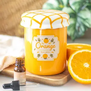 Orange Jam Tealight Wax Warmer - High Quality Wax Warmers for Wax Melts, Compatible with illuminatedbymia Gel Wax Melts, Decorative Wax Warmers for Wax Melts