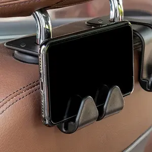 2 PCs Multifunctional Car Car Seat Hook-Durable Double Hooks for Backseat Organization, Essential Car Storage Solution