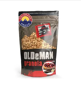 Olde Man Granola Gluten Free Granola - Non-GMO Healthy Granola Cereal - Soft Whole Grain Oats, Butter, Brown Sugar - Handmade in Colorado (Vanilla Cranberry Cashew, 12oz Pack)