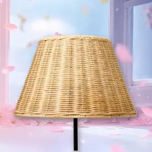 Threshold Lamp Shade,Wicker,Brown,Studio McGee,Trending Home Decor,TikTok Hot Sale,Decorative Replacement Shade,Farmhouse Style for Lamps