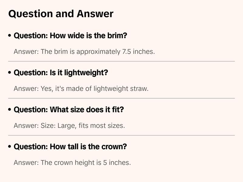 TopHeadwear Ultra Wide Brim Straw Sun Hat