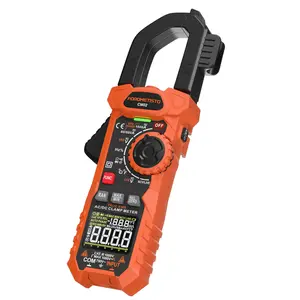 POROMETISTO Digital Clamp Meter Multimeter, 6000 Counts, True RMS, Smart Measurement, Auto-Ranging, NCV Voltage Detection, Multi-Function Testing AC/DC Voltage, Current, Resistance, Capacitance, Diode, Temperature, Continuity, Frequency
