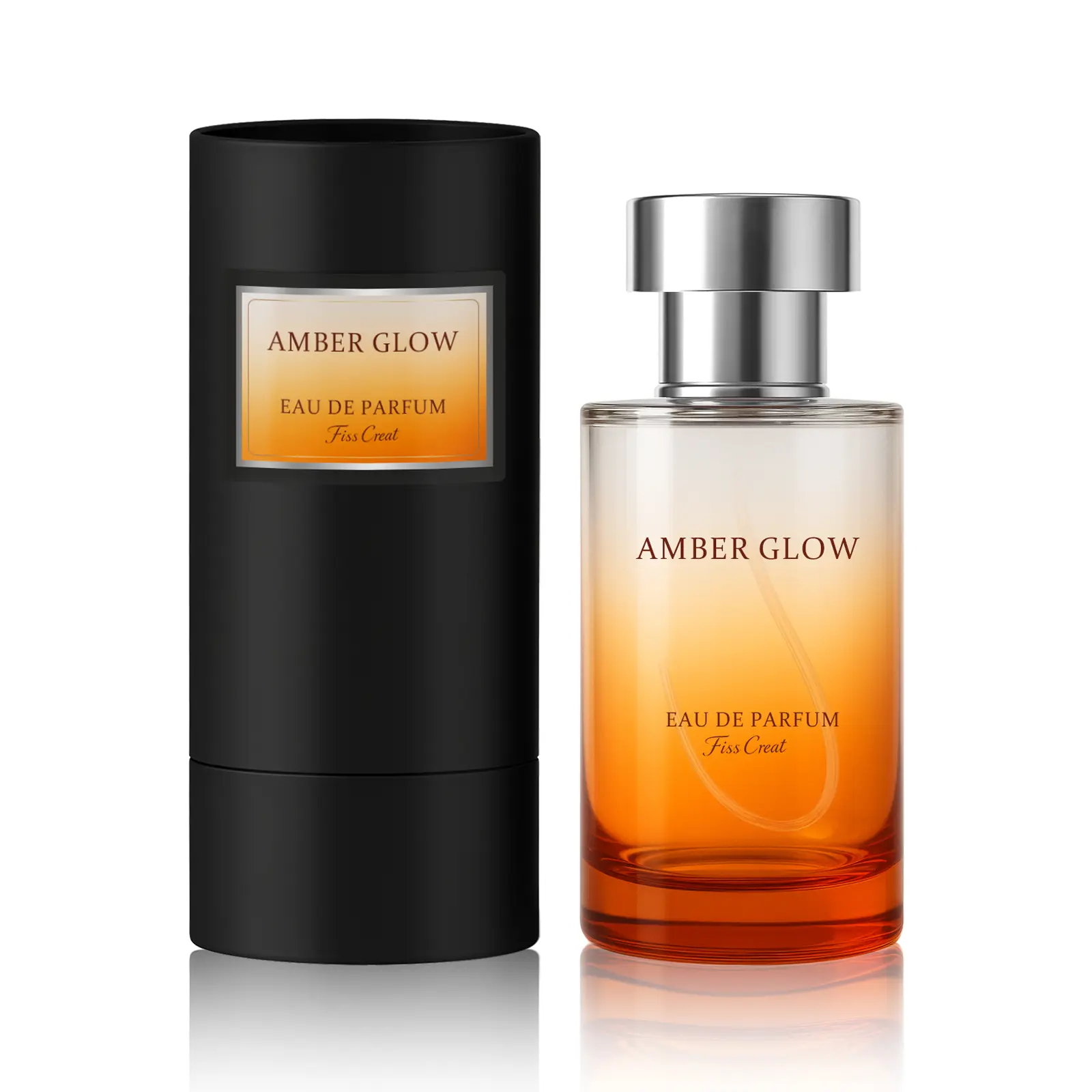 Women's Amber Glow Eau de Parfum - Exclusive Signature Floral Fruity Amber Scent, Aromatic Fruity Scent with Natural Plant Extracts, Gentle for Sensitive Adult Skin, Long-Lasting Modern Bottle Gift