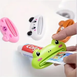Love Cartoon Animal Multi-Functional Toothpaste Squeezer, Creative Toothpaste Dispenser, Toothpaste Presser, Dental Care Accessory, Oral
