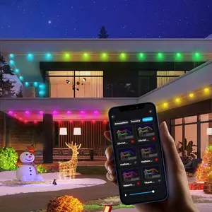 USB Smart RGB+IC Color Changing LED Strip Light, USB Powered APP Control, Indoor Outdoor Use, Party Decoration, Christmas, Valentine's Day