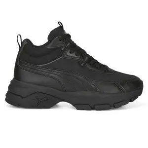 PUMA Womens Cassia Via High  Sneakers Shoes Casual - Black