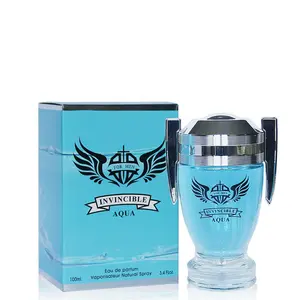 Invincible Aqua by Secret Plus, Eau de Parfum Spray for Men, Great Gift, Masculine Fragrance, Daytime and Casual Use, for all Skin Types, 3.4 Fl Oz