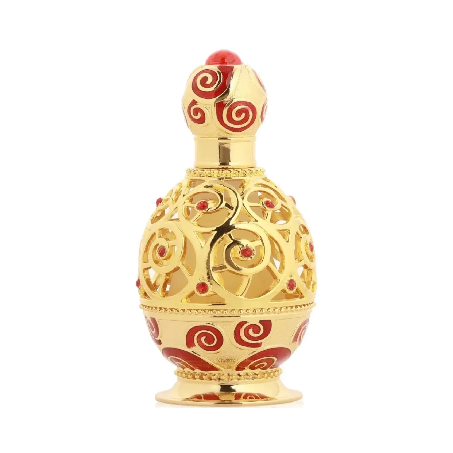 Khadlaj Haneen Gold Perfume Oil 20ml - Aroma Fragrance with Bergamot and Floral Notes in Elegant Bottle Design