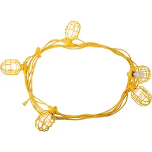 Temp Light Stringer, 100 ft, 14/2, 10 Lights