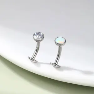 Oufer 14G Implant Grade Titanium Internally Threaded Floating Belly Button Ring