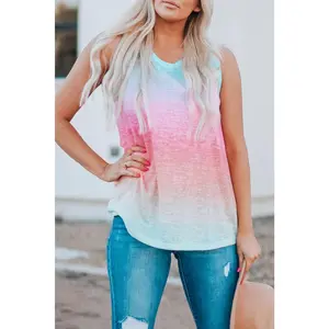 Multicolor Ombre Tank Top