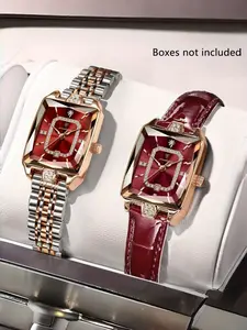 POEDAGAR Top-tier Elegance Women's Watch with Waterproof Date Function Rectangular Quartz Ladies' Watch for Women