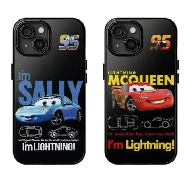 MCQueen & Sally 95 phone Cases For iPhone 12/13/14/15/16/17 Promax Pro Plus and 17 Air ,Perfect for Her/Him fashionable gift