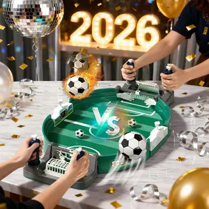 Interactive Tabletop Soccer Game - 2 Player Mini Foosball Battle Match - Fast Action Desktop Arcade Sports Toy - Screen Free Family Game Night - Fun Spring Break Activity Gift