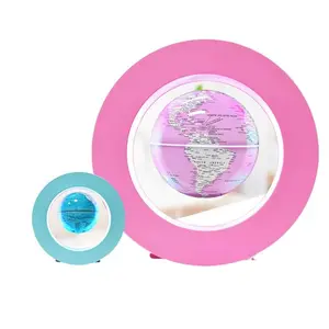 Magnetic Levitation Globe Round LED Luminous Home Decoration Ornaments Crafts Toys Display Stand