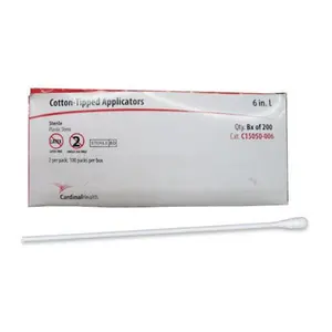 Cardinal Health™ Cotton Tipped Applicator, with Plastic Shaft, 6"