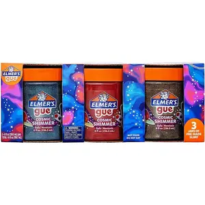 Elmer's Gue Premade Slime, Cosmic Shimmer Glitter Slime, Variety Pack, 3 Count