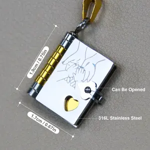 Book Necklace for Daughter, My Incredible Daughter Necklace, Re-openable Multi Layer Design, Book Jewelry & Birthday Day Gift Graduation, Jewelry of Love, To My Daughter from Mom and Dad