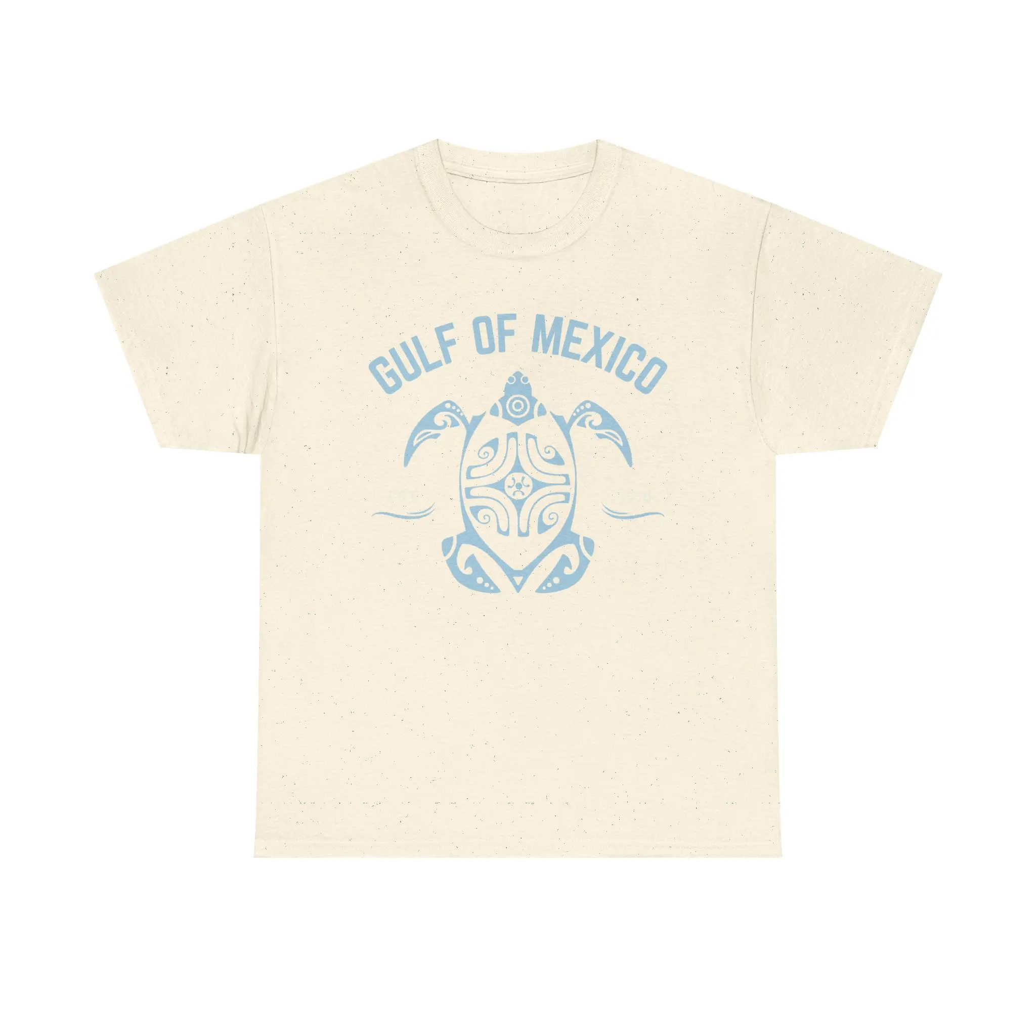 Gulf of Mexico Turtle Heavy Cotton Tee, Vintage Design