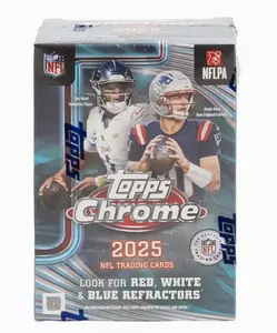 2025 Topps Chrome Football Blaster Box NFL Trading Cards