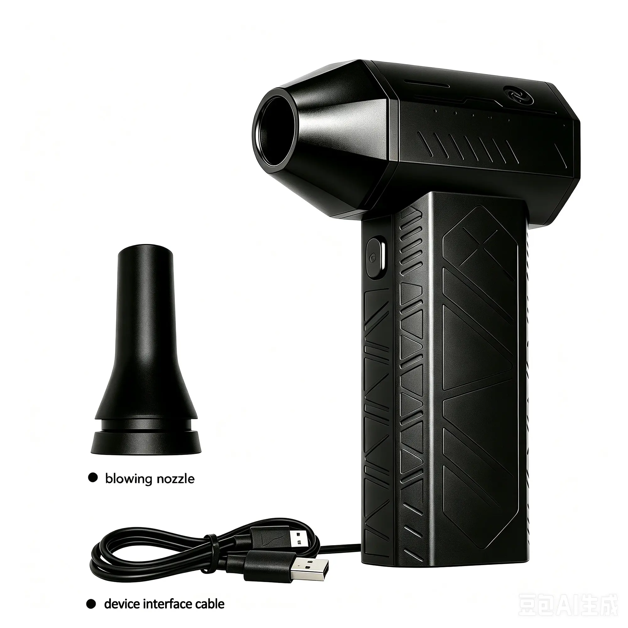 Wireless Handheld Air Duster, 150000 RPM Portable Mini Jet Blower, Rechargeable for Electronics & Car Cleaning, Outdoor, 130000Rpm High-Speed Turbo Powerful Airflow, Compact Size, Dual Nozzles, Pc Keyboard Dust Cleansing