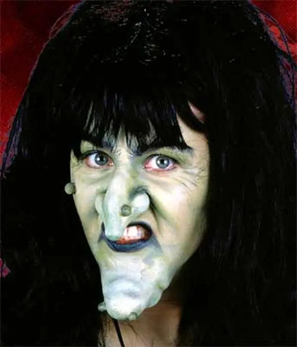 212 MAIN Men's Large Warted Latex Witch Nose Prosthetic - Menswear Halloween Costume Accessory with Application Instructions