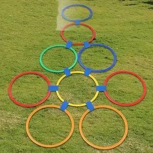 [10pcs Agility Training Rings Set] 10pcs/set Sensory Training Agility Rings, Colorful Plastic Multiplayer Interactive Fun Game Set, Throwing & Jumping Game Loops, Outdoor Garden Park Game Supplies