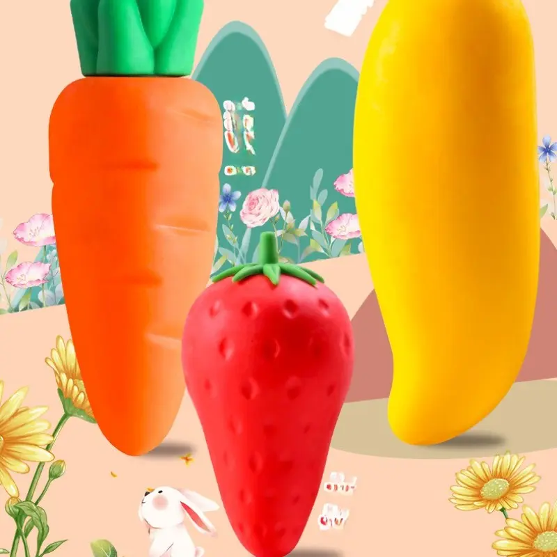 3-Pack Pencil Erasers, Colorful Fruit Shape Simple Erasers, Fun Pencil Erasers for Home, Office, School, Small Gift Option