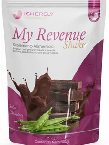 ISMERELY My Revenue Shake 500 G - Nutritional Protein Drink for Family Health & Energy - Chocolate Flavor - Prevents Anemia & Enhances Learning - US