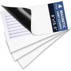 4 Pack  Vent Covers 8" X 15.5",  Air Vent Cover for Home, Floor, Wall, Ceiling Vents, Air Registers, RV, Home HVAC and AC Vents,Easily Cut to Any Size
