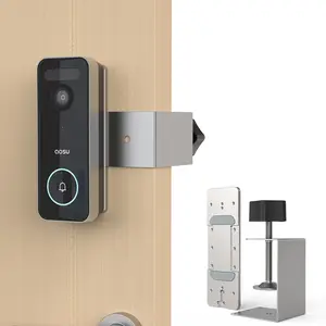 Anti- Doorbell Mount for AOSU Doorbell Camera , No-Drill Holder Compatible with Inward-Swinging Apartment Doors